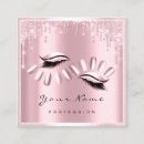 Search for eyelash extensions business cards Pink