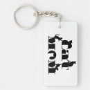 Search for cat silhouette key rings Feline