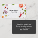 Search for spices business cards Chef