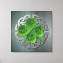 Search for knots canvas prints Shamrock