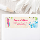 Search for surfboard return address labels Baby on board