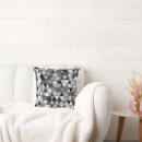 Search for black and white triangles cushions Pattern