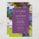 Search for purple and green wedding invitations Modern