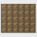 Search for happy 40th birthday wrapping paper 40 years old