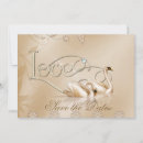 Search for swan save the dates Gold