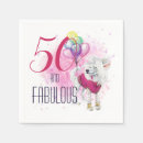 Search for funny 50th birthday napkins 50 and fabulous