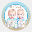 Search for twin boys stickers Watercolor