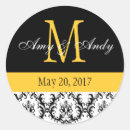 Search for monogram yellow stickers Bride