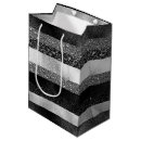 Search for black and silver gift bags Stripes