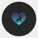 Search for wild love stickers Wolf