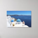 Search for santorini canvas prints Blue