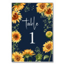 Search for sunflower numbers table cards Sunflowers