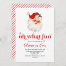 Search for oh what fun birthday invitations Red