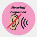Search for hearing impaired stickers Awareness