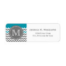 Search for teal and grey return address labels Pattern