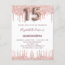 Search for rose gold quinceanera invitations Quinceanera quince xv