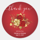 Search for red gold wedding stickers Luxury