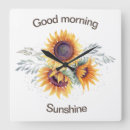 Search for good morning clocks Sunflowers