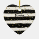 Search for black and white striped christmas tree decorations Gold