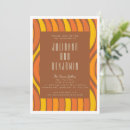 Search for brown and orange wedding invitations Abstract
