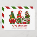 Search for green and red christmas cards Whimsical