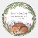 Search for winter fox stickers Watercolor