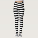 Search for black white horizontal stripe stripes leggings Modern