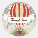 Search for vintage hot air balloon stickers Adventure
