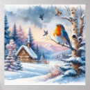 Search for christmas landscape posters Bird