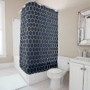 Search for navy blue gold shower curtains Geometric