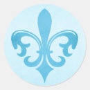 Search for fleur de lis wedding stickers Blue