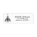 Search for quinceanera return address labels Black