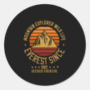 Search for mountains stickers Climbing