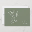 Search for dark green thank you cards Modern