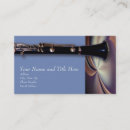 Search for clarinet business cards Music