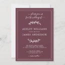 Search for elegant burgundy wedding invitations Trendy
