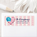 Search for star return address labels Patriotic
