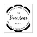 Search for family rubber stamps Modern typography