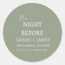 Search for rehearsal wedding stickers Minimalist