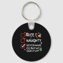 Search for naughty or nice key rings Make america great again