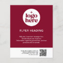 Search for red flyers Business logo