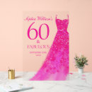 Search for fabulous 60 birthday party decor Hot pink