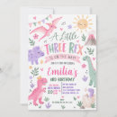 Search for 3 rex birthday invitations Girl