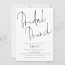 Search for brunch bridal shower invitations Black and white