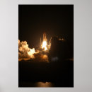 Search for shuttle night launch posters Nasa