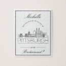 Search for puzzle piece invitations Maid of honour