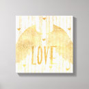 Search for angel wings canvas prints Gold
