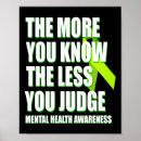 Search for mental health ribbon posters Month