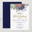 Search for sixty birthday invitations Navy blue