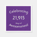 Search for 60th birthday napkins Purple